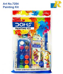 Doms Painting Kit | Art Kit | Perfect Value Pack | Kit for Creative Minds | Combination of 9 Stationery Items Art No.7254