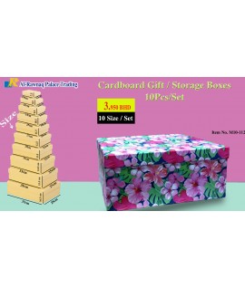 Cardboard Gift /Storage Boxes 10 Pcs a Set (Rectangle Shape) Item No. M10-112