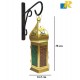 MetalAntique Collection Decorative Beautiful Moroccan Lantern Hanging Lantern, (Size 10X10X24 cm) Item No.22051M-P