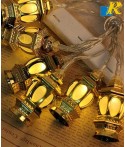 Decoration String 20 LED Lights, Golden Lantern Shape for Festival Party, Item No.6101-8