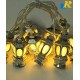 Decoration String 20 LED Lights, Silver Lantern Shape for Festival Party, Item No.6101-8