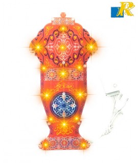 Decoration LED Light Lantern Shape for Festival Party works with battery, Size: 34x18cm, Item No.6101-7