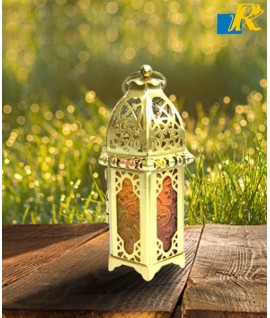 Ramadan Eid Mubarak Candle Holder Lantern for Indoor or Outdoor, Home Decor, Wedding,  Decorative for Outdoor - Item No.0588s