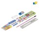 DOMS WIZDOM ERASER TIPPED SUPER DARK HB/2 GRAPHITE PENCILS - PACK OF 12 (ART NO.8499)