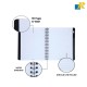 DOMS Polycover 3 Subject Wiro Notebook – 10 x 7Cm, 90 Pages | Pack Of 6(ART NO.1781)
