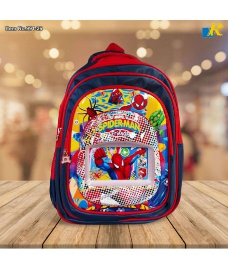 School Bag - Backpack Light-Weight / large Capacity / Unisex School Bag l Backpack (SpiderMan) Item No.991-30