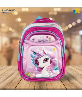 School Bag - 3D Embossed Cartoon Character Backpack Light-Weight / large Capacity (Unicorn) Item No.991-26