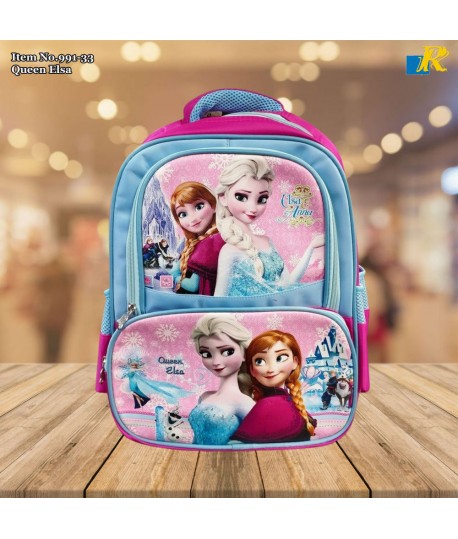 School Bag - Backpack Light-Weight / large Capacity / Unisex School Bag / Backpack (Queen Elsa) Item No.991-33