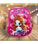 Kids School Bag - 3D Embossed Cartoon Character Backpack Light-Weight (Sofia - Happy) Item No.991-10