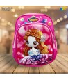 Kids School Bag - 3D Embossed Cartoon Character Backpack Light-Weight (Sofia - Happy) Item No.991-10