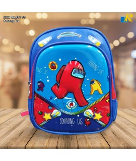 Kids School Bag - 3D Embossed Cartoon Character Backpack Light-Weight (Among Us) Item No.991-16