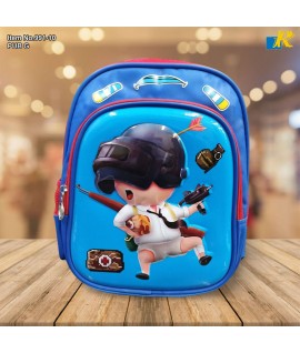 Kids School Bag - 3D Embossed Cartoon Character Backpack Light-Weight (PUB G) Item No.991-10