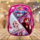 Kids School Bag - Embossed Multi Pictures Cartoon Character Backpack Light-Weight (FrozenL) Item No.991-6