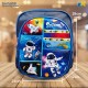 Kids School Bag - Embossed Multi Pictures Cartoon Character Backpack Light-Weight (Space SuperMan) Item No.991-18