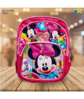 School Bag - Printing 3 Compartment Cartoon Character Backpack Light-Weight (Minnie) Item No.9013