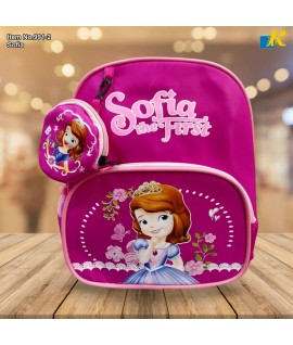 School Bag - Printing 2 Compartment Cartoon Character Backpack With Coin Pouch (Sofia) Item No.991-2
