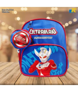 School Bag - Printing 2 Compartment Cartoon Character Backpack With Coin Pouch (UltraMan) Item No.991-2