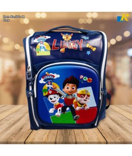 School Bag - Embsosed Cartoon Character Backpack / Large Capacity /  Front full open bag (PAW) Item No.991-44