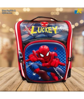 School Bag - 3D Embsosed Cartoon Character Backpack / Large Capacity /  Front full open bag (SpiderMan) Item No.991-44