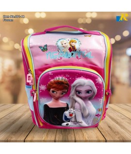 School Bag - 3D Embsosed Cartoon Character Backpack / Large Capacity /  Front full open bag (Frozen) Item No.991-44