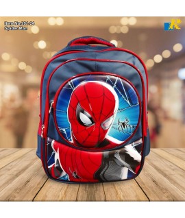 School Bag - 3D Embsosed Cartoon Character Backpack / Large Capacity /  Front full open bag (SpiderMan) Item No.991-24