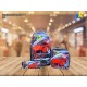 School Bag - Roco Car Theme Print 3-Piece Backpack Set / Large Capacity / Light-Weight Item No.RQ-UQJM2336BP
