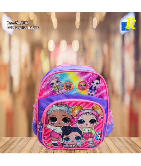 School Bag LOL Surprise Babies Cartoon Children Cute Kindergarten Backpack Large Capacity Light Weight Item No.8116