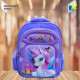 School Bag - 3D Embossed Cartoon Character Backpack Light-Weight / Spacious for Kids (Unicorn) Item No.991-31