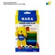 NARA Modelling Clay 12 Color Round Sticks 200g  | Non-Toxic | Gluten Free | Item No. NA-BX-200-12