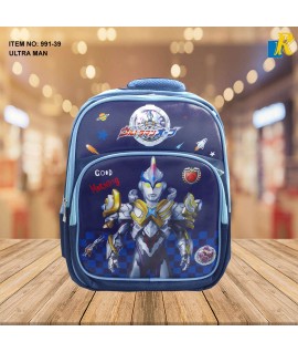 School Bag - 3D Embossed Cartoon Character Backpack Light-Weight / large Capacity (Ultra Man) Item No.991-39