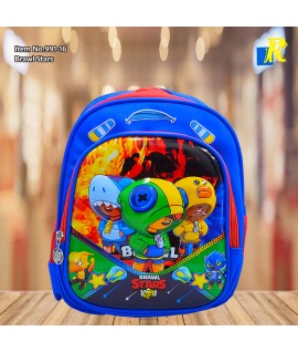 Kids School Bag - 3D Embossed Cartoon Character Backpack Light-Weight (Brawl Stars) Item No.991-16