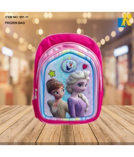 School Bag - 3D Embossed Cartoon Character Backpack Light-Weight / large Capacity(FROZEN) Item No.991-11