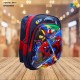 Kids School Bag - Embossed Multi Pictures Cartoon Character Backpack Light-Weight (SPIDERMAN) Item No.991-6