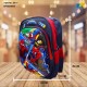 Kids School Bag - Embossed Multi Pictures Cartoon Character Backpack Light-Weight (SPIDERMAN) Item No.991-6