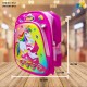 Kids School Bag - 3D Embossed Cartoon Character Backpack Light-Weight (UNICORN) Item No.991-7