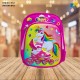 Kids School Bag - 3D Embossed Cartoon Character Backpack Light-Weight (UNICORN) Item No.991-7