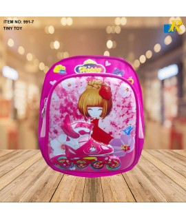 Kids School Bag - 3D Embossed Cartoon Character Backpack Light-Weight (TINY TOY) Item No.991-7