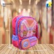 School Bag - 3D Embsosed Cartoon Character Backpack/ Front full open bag with pencil case (Bear) Item No.991-12