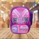 School Bag - 3D Embsosed Cartoon Character Backpack/ Front full open bag with pencil case (LITTLE CAT) Item No.991-12