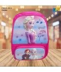 School Bag - 3D Embossed Cartoon Character Backpack / Large Capacity / Front full open bag (FROZEN) Item No.991-21