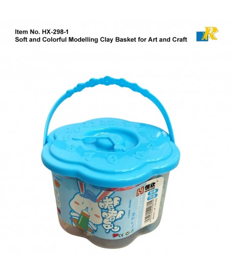 Heng Xin - Soft and Colorful Modelling Clay Bascket / 14 Colors / Item No . HX-298-1