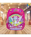Kids School Bag - 3D Embossed Cartoon Character Backpack Light-Weight (UNICORN) Item No.991-16