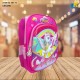 Kids School Bag - 3D Embossed Cartoon Character Backpack Light-Weight (UNICORN) Item No.991-16