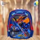 Kids School Bag - Embossed Multi Pictures Cartoon Character Backpack Light-Weight (Batman) Item No.991-6