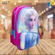 School Bag - 3D Embossed Cartoon Character Backpack Light-Weight / large Capacity (FROZEN) Item No.991-3