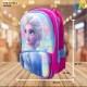 School Bag - 3D Embossed Cartoon Character Backpack Light-Weight / large Capacity (FROZEN) Item No.991-3