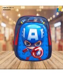 Kids School Bag - 3D Embossed Cartoon Character Backpack Light-Weight (AVANGERS) Item No.991-10