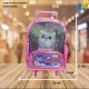 SELFIE QUEEN School Backpack With Wheels, LunchBox & Pencil Case ITEM NO.RQUQJM2329TY