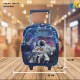 SPACE MAN School Backpack With Wheels, Lunch Box & Pencil Case ITEM NO.15003T-3