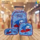 LITTLE SHARK School Backpack With Wheels, Lunch Box & Pencil Case ITEM NO.15005T-3